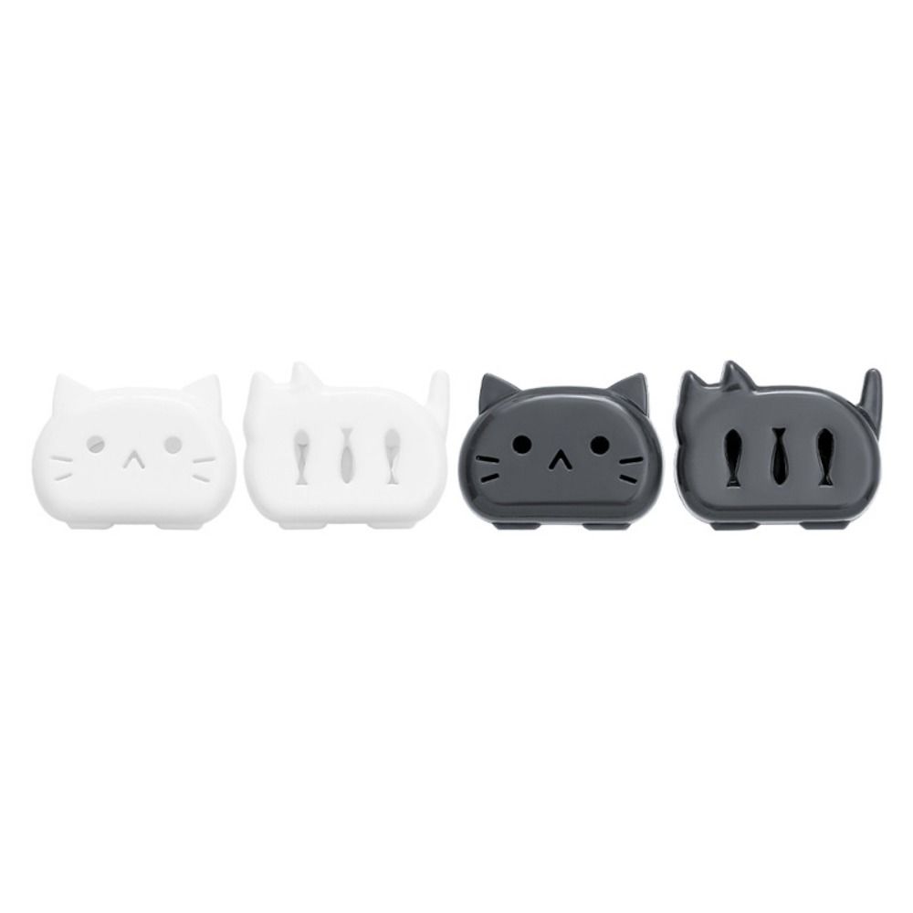 4Pcs Portable Toothbrush Head Case Cat Shape Toothbrush Head Covers  Bathroom Supplies