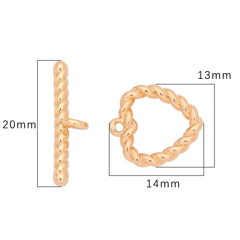 1Set/bag Copper OT Buckle Clasps For DIY Necklace Bracelet Earrings Jewelry Making Craft Accessories