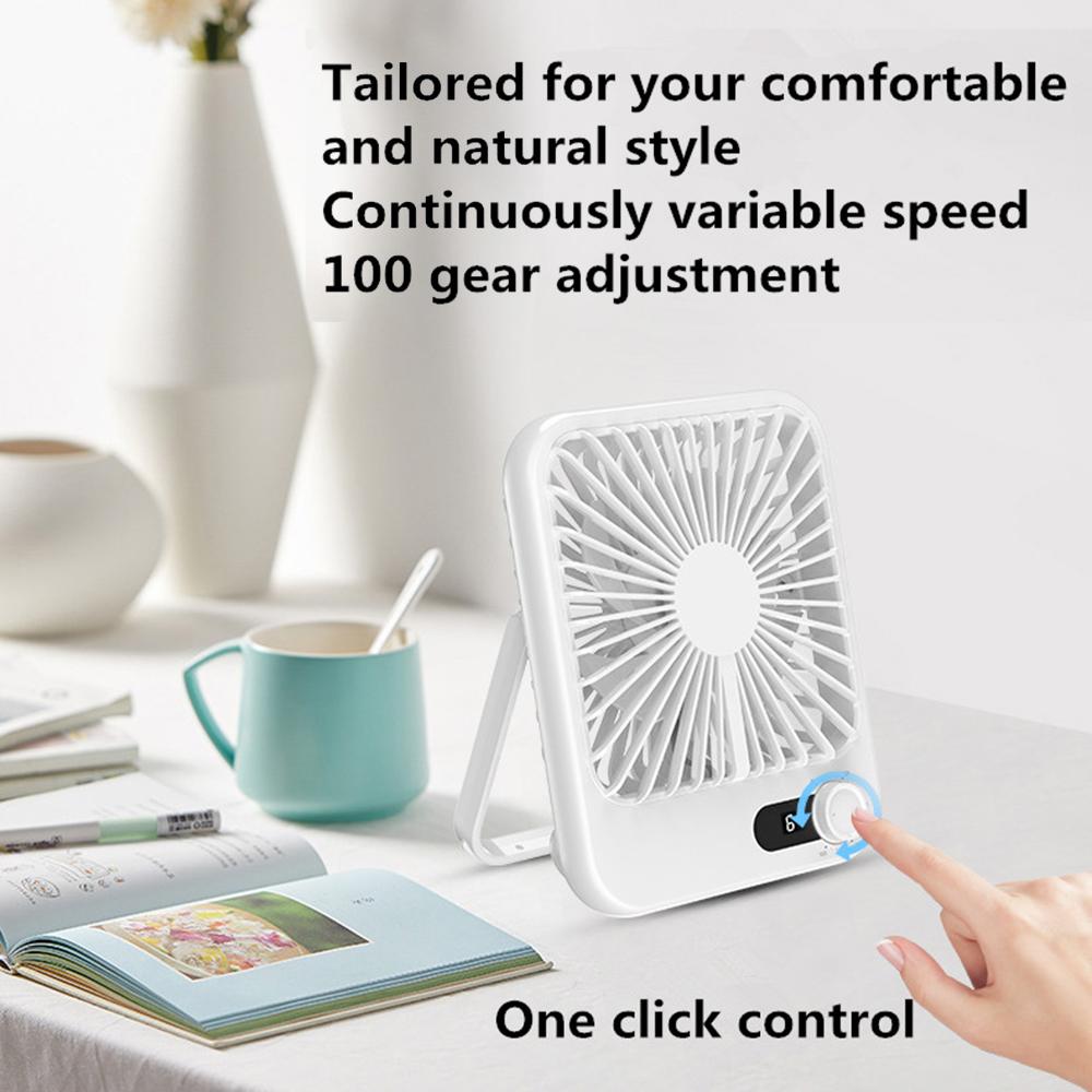 SK-101 USB Powered Silent Fan 100 Wind Speeds Mini Summer Desktop Fan Cooler (CE,FCC Certified)