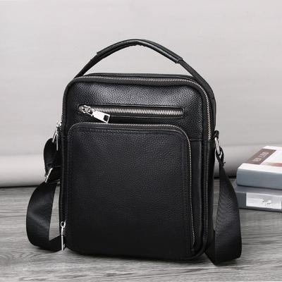 Sac à épaule unique pour homme, Sac bandoulière simple pour homme, Sac en cuir véritable pour homme