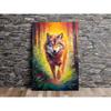 Natural Animal Wall Art Painting Forest Scenic Prowling Stag Tiger Cheetah Lion Elephant Wolf Canvas Print Livingroom Decor