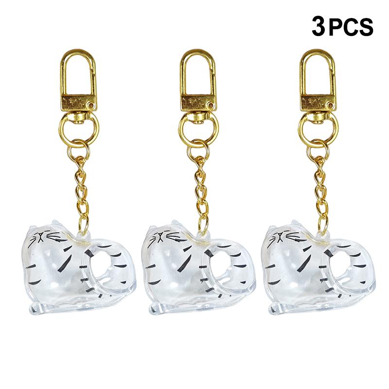 

3/6 шт. Милая коробочка для хранения шерсти кошки Брелок Прозрачная капсула для шерсти питомца DIY Брелок-подвеска для любителя питомцев Коллекция сувениров