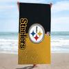 Pittsburgh Steelers Print Beach Towel, Large Soft Quick Dry Towel for Beach Camping Swimming