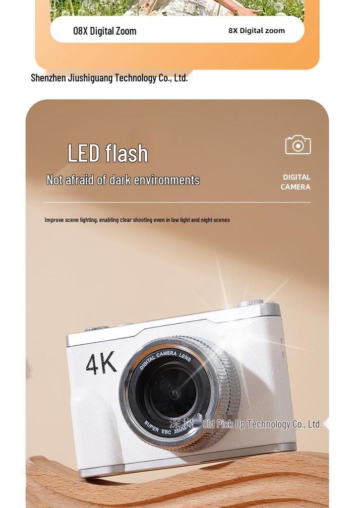 6400W HD Retro Digital Camera - Student-Friendly, Portable, Selfie & Travel Companion