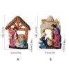 Lovely Resin Ornament Holy Family Statue Ornaments Novelty Holy Family Home Decor Display Christian Gift