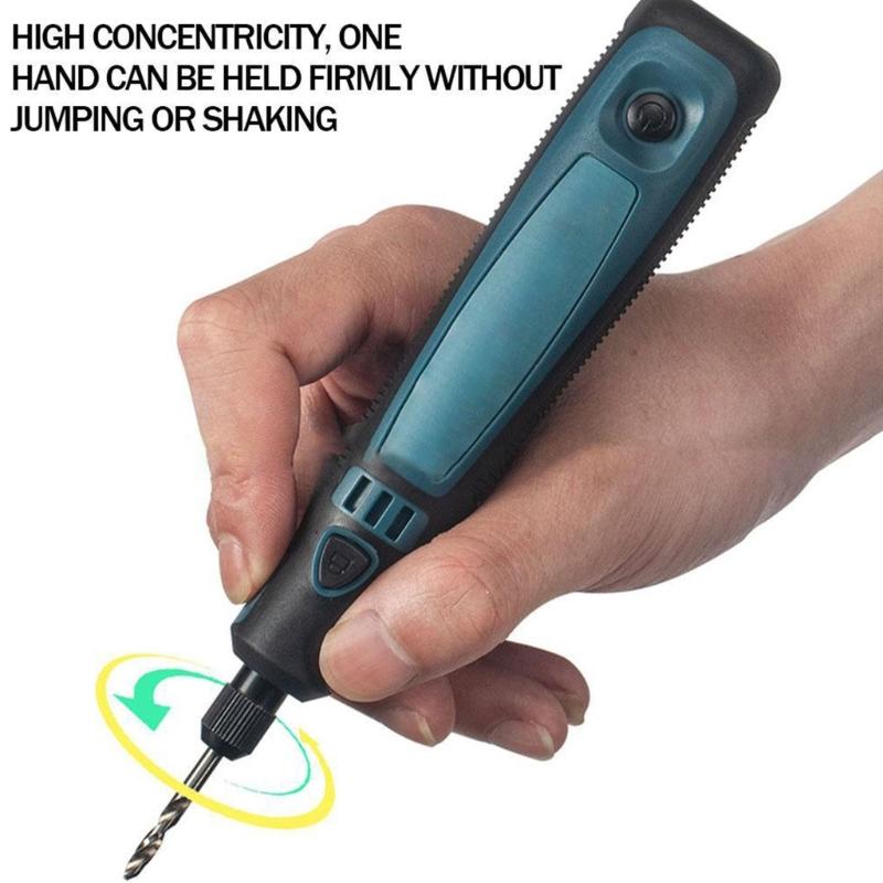 Miniature Wireless Electric Grinding Pen Machine for Crafting on Various Materials Including Jade Carving Drill Metals