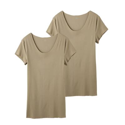 Gunze Inner Shirt Set for in.T (In-Tee) YV2613P, 2-Piece T-Shirts