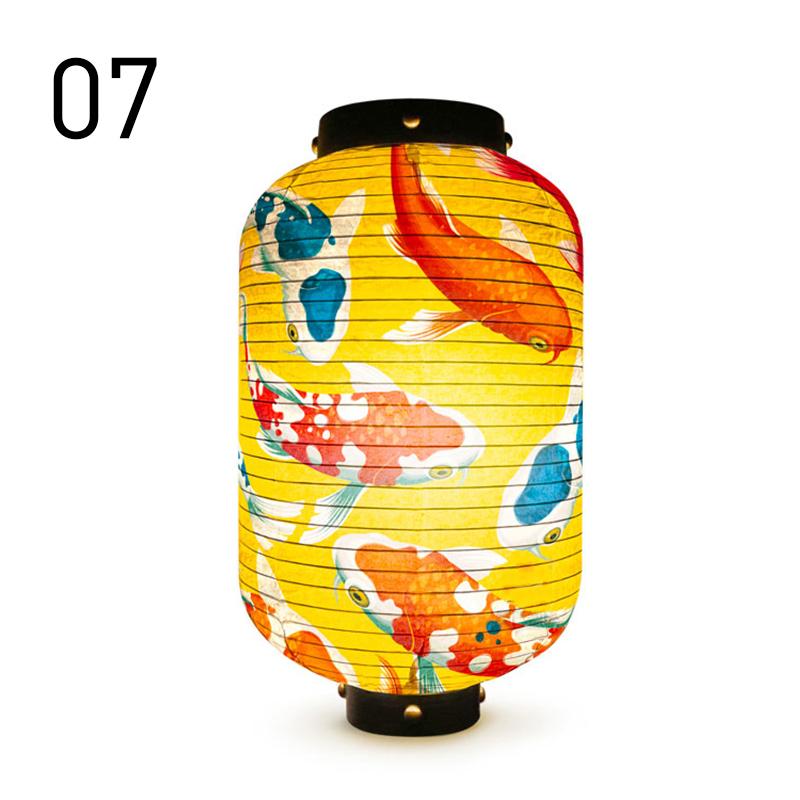 Japanese Lucky Koi Fish Lantern Waterproof Cloth Mid-Autumn Festival Decor Lanterns Cuisine Sushi Izakaya Advertising Sign
