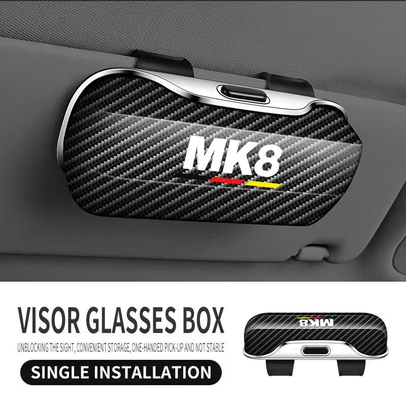 

Exclusive for Volkswagen GOLF PASSAT Tiguan Polo Jetta Beetle CC Touran Sunglasses Holder Sun Visor ClipOn ABS Eyeglass Case