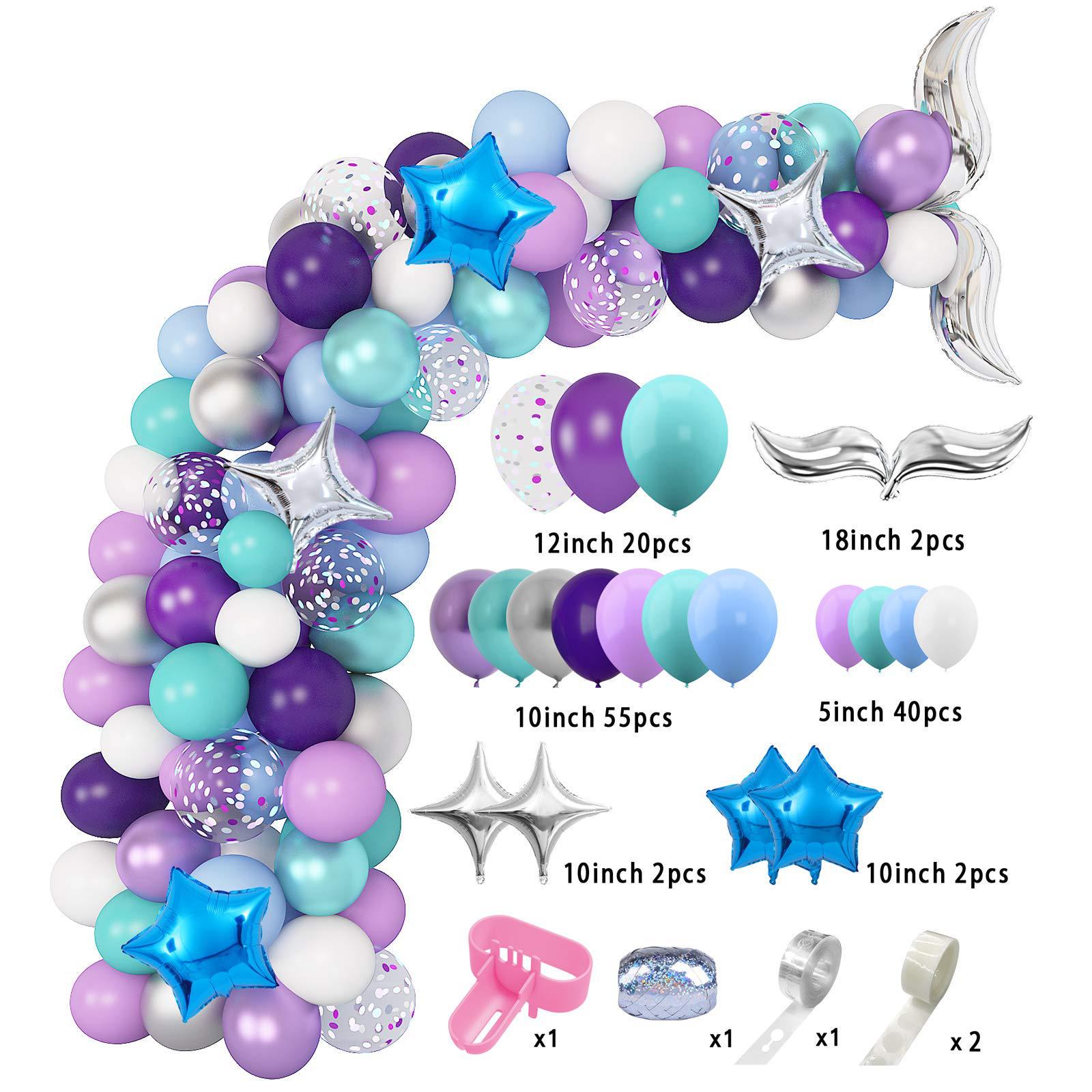 

Набор воздушных шаров для вечеринки в стиле русалки - Латексные шары, арка, украшения