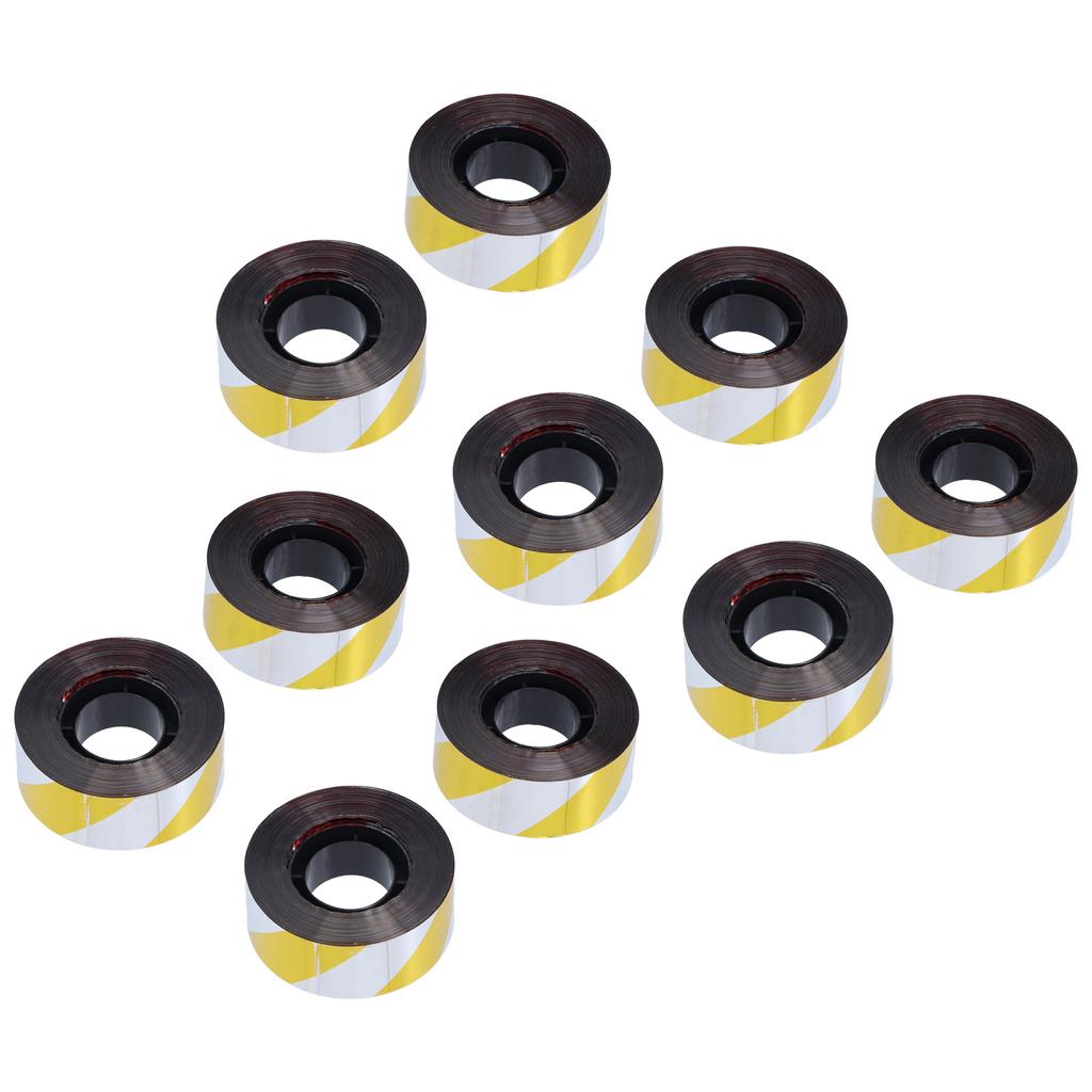 10PCS 2.5CMx60M Bird Deterrent Reflective Scare Tape Bird Repellent Ribbon for Garden Silver Red