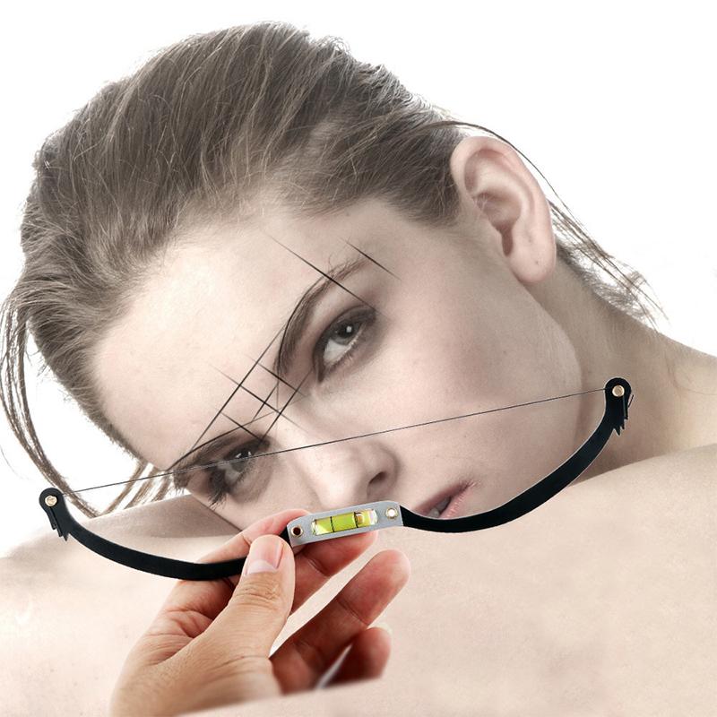Microblading Permanent Makeup Bow & Arrow Line Ruler With Measuring Brow String Pre Inked Tattoo Pmu For Mapping