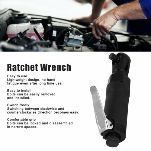 3/8" Air Ratchet Wrench, Mini Air Ratchet, Pneumatic, 260 RPM, Auto Repair Tool, Lightweight, Compact, Adjustable