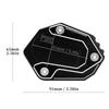 MotHeartCNC Motorcycle Kickstand Base Pad for f750gs f850gs f850gs adventure f900gs f800gs f800gs adventure f900gs adventure part (Black)