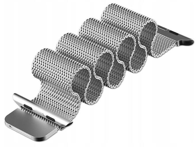 Strap for Apple Watch 4/5/6/7/8/9/Se 42/44 Bracelet Steel Silver