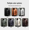 Veste d'hiver pour homme 90% duvet - Tendance, Polyvalente, Col montant Manteau chaud