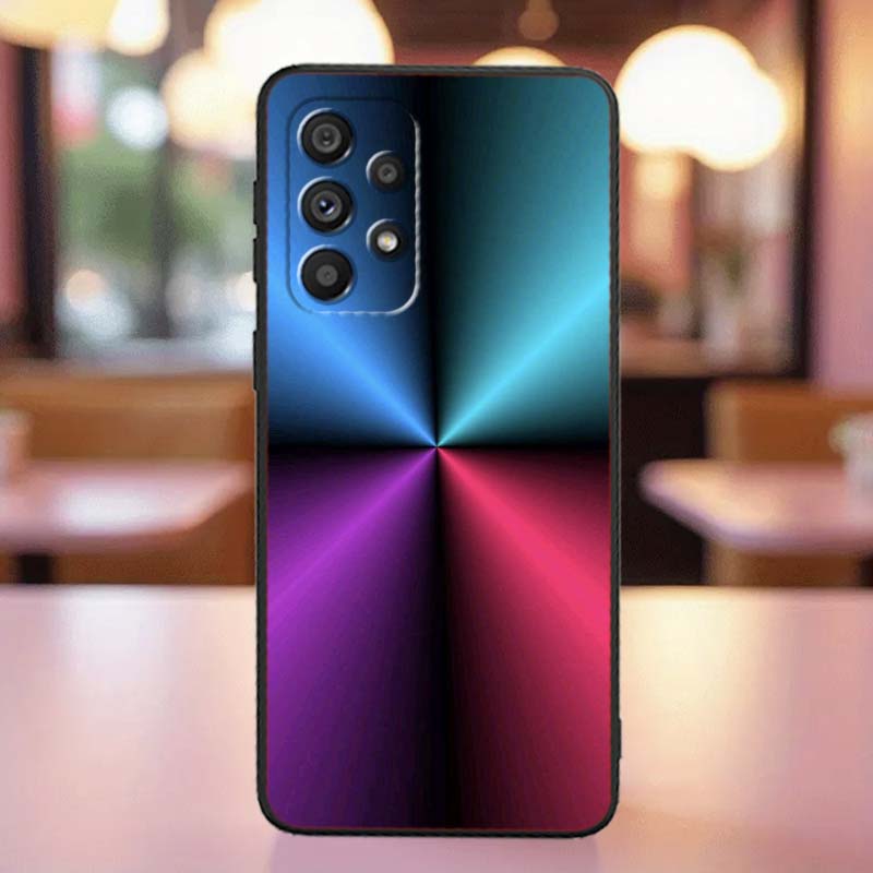 Art colored luminous pattern Case For Samsung A41 A35 A34 A33 A32 A25 A24 A23 A21s A06 A05 A04 A03 Note 10 20 Ultra 5G Black