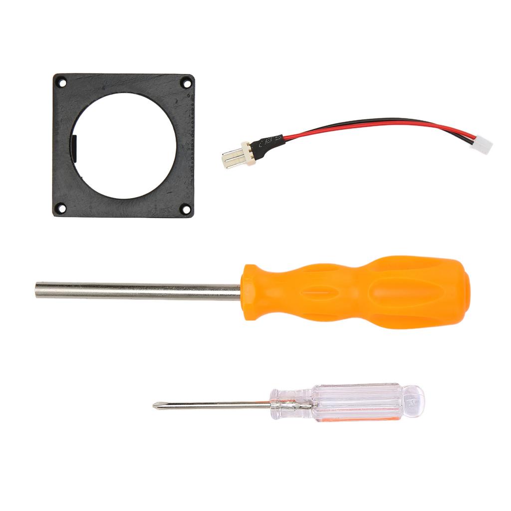 Fan 3D Print Mount Kit Replacement Game Console Cooling Fan Frame Kit for Gamecube Noctua Black