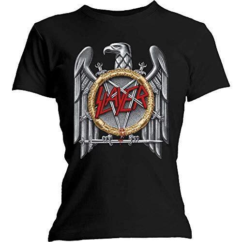 T-Shirt # M Black Femmina # Silver Eagle 4XL