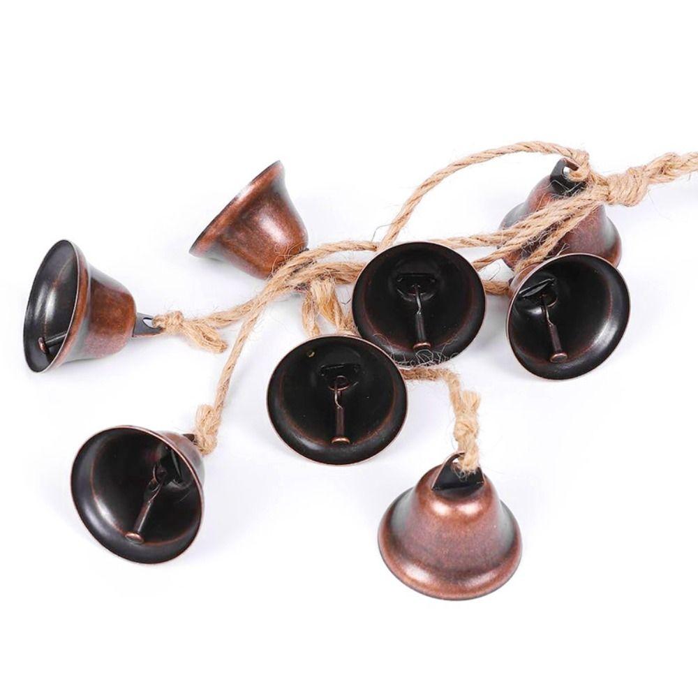 Retro Metal Wind Chime Loud Christmas Bell String Witchy Pagan Supplies Iron Cow Bells  Christmas