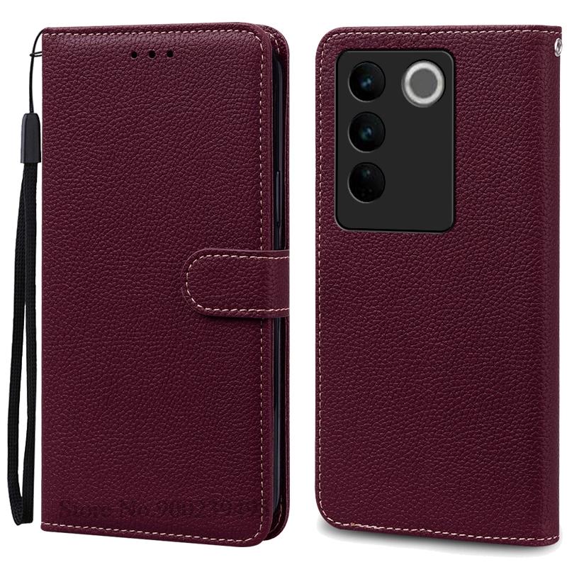 For Vivo V27e 4G Case Wallet Leather Flip Cover For Vivo V27E Case Stand Book Cover For VIVO T2 4G  Case Soft Silicone Fundas