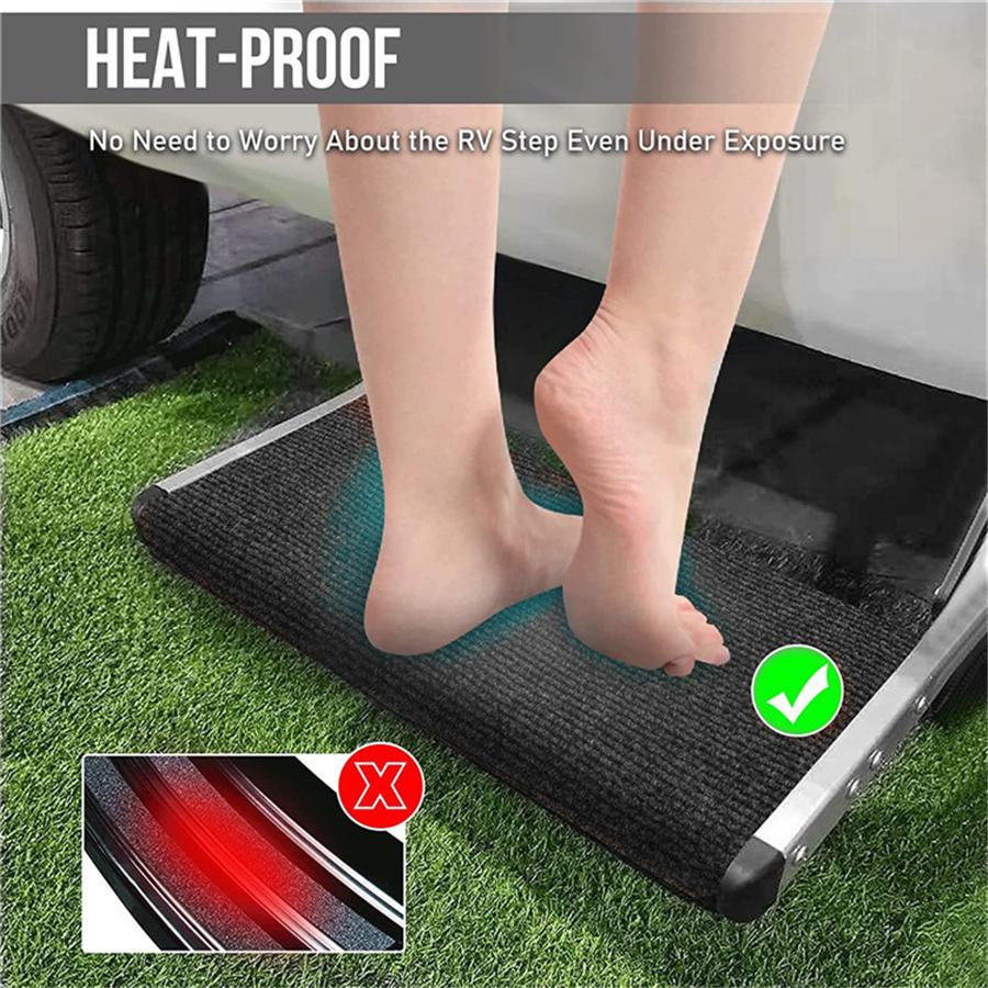 RV Pedal Carpet 3Pcs Smoke Grey FS-2231