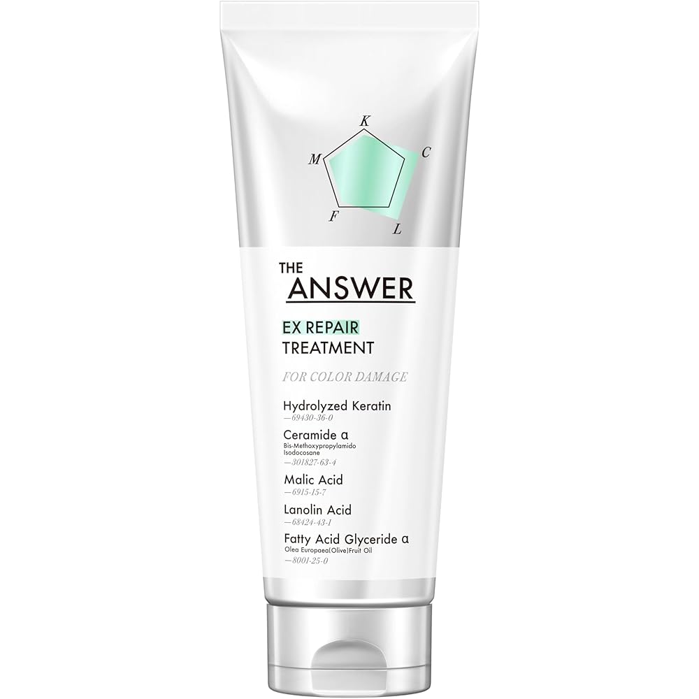 Kao The Answer EX Repair Treatment for Color Damage 220g Bergamot and Daphne Scent Non-Silicone Formula Hair Care