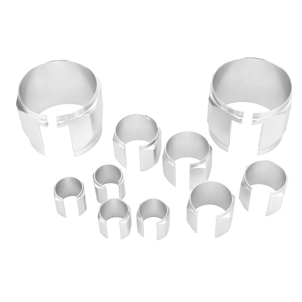 Stainless Steel Dress Up Hose Cover Kit Hose Sleeving Set Extreme Heat Resistant for Vehicle