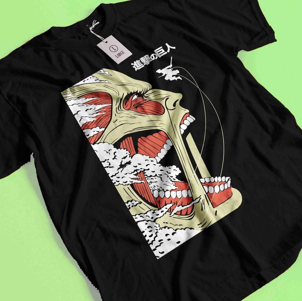 

Футболка Атака Титанов Эрен Микаса Футболка Леви Футболка AOT Эрвин Ханге Армин Футболка 4XL