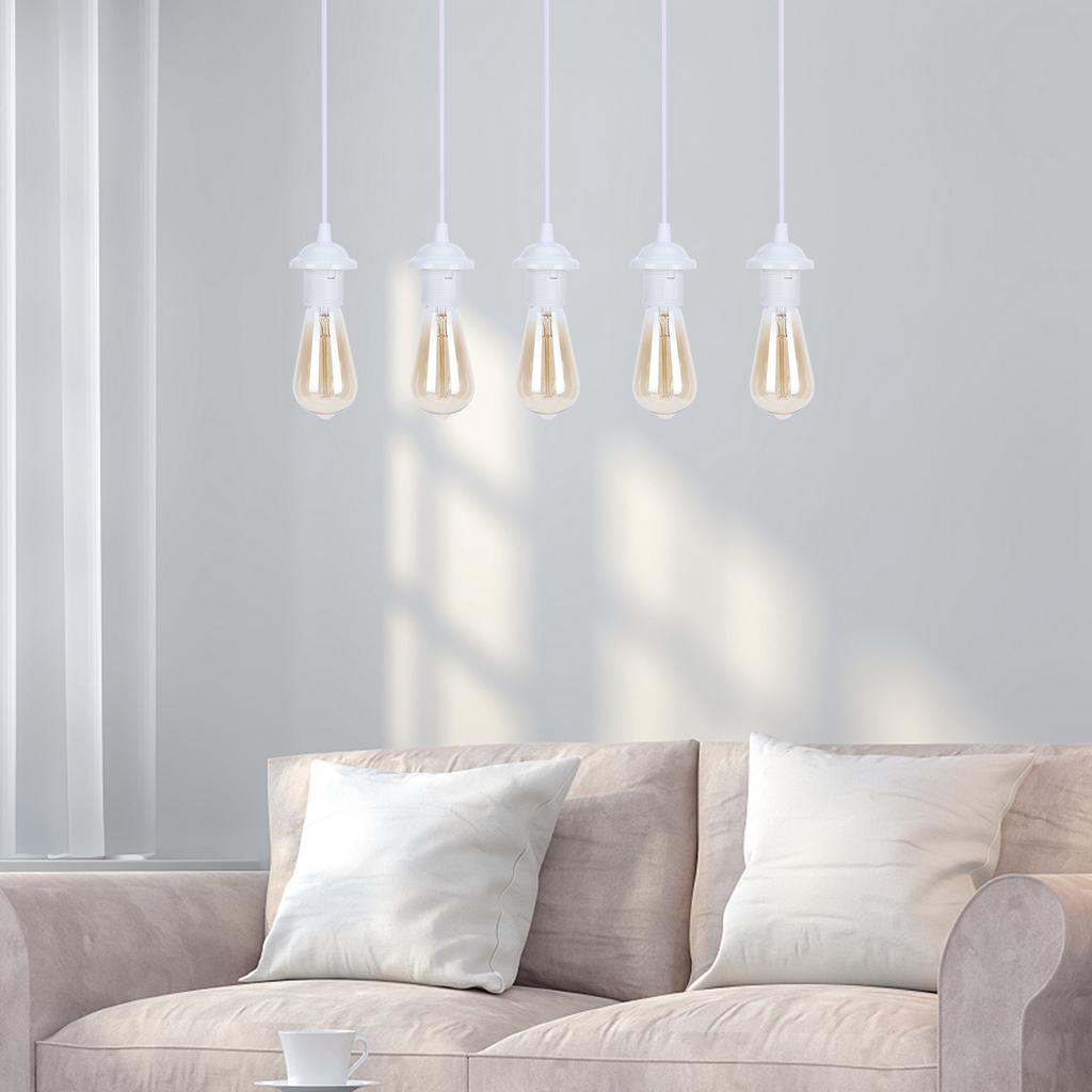 Modern Pendant Light Wrought Iron E27 Ceiling Chandelier for Living Room Bar Canteen 85-265V