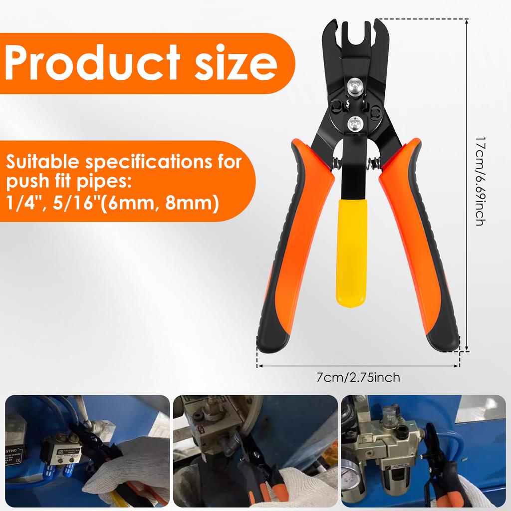 Air Hose Connector Removal Tool Push To Connect Removal Tool Air Line Fittings Quick Connect Hose Fittings for Removing Push Fit