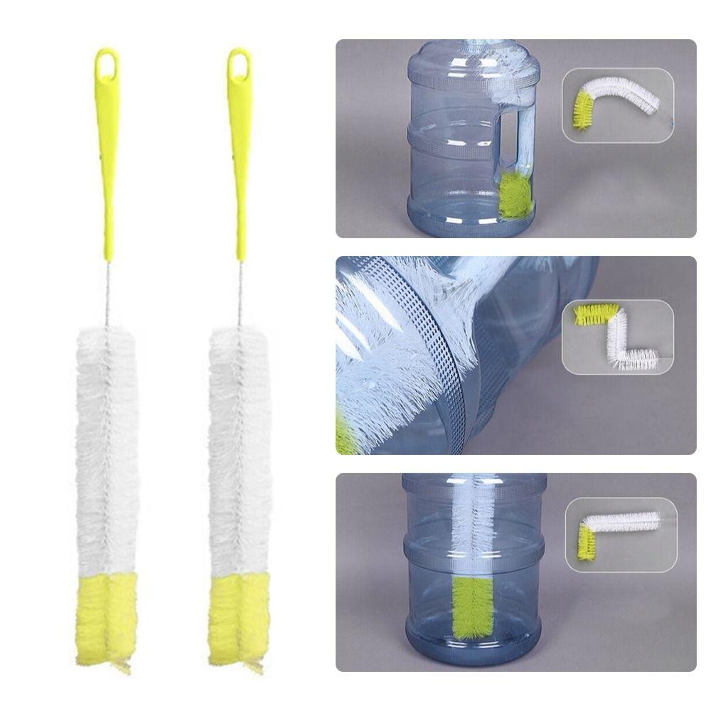 2pcs Nylon Bristles Water Bottle Brush All-Round Cleaning Brush New Long Handle Brush  Kitchen