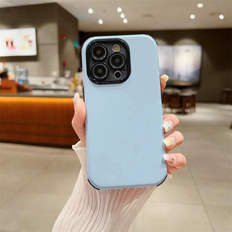 

Роскошный чехол 2-в-1 для чувствительной кожи для iPhone 14, 13, 12, 11 Pro Max, универсальный защитный чехол от падения iPhone 11 синий