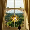 Colorful Window Film PVC Electrostatic Church Glass Decal Wall Sticker Art Mural Wallpaper for Home Decoration