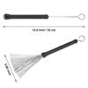 2Pcs Drum Brush Percussion Brushes Snare Brush Jazzes Drum Brushes Professional Nylon Wire Brush with Comfortable Handle
