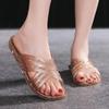 Crystal Clear Non-slip Jelly Slippers for Home & Shower