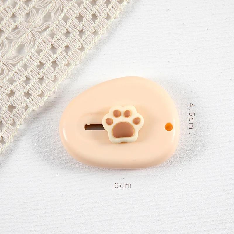 1 Piece Mini Cartoon Utility Knife Beige Coffee Color Bear Cat Paw Rabbit Box Cutter for Student Potable Scrapbook Paper Cutter