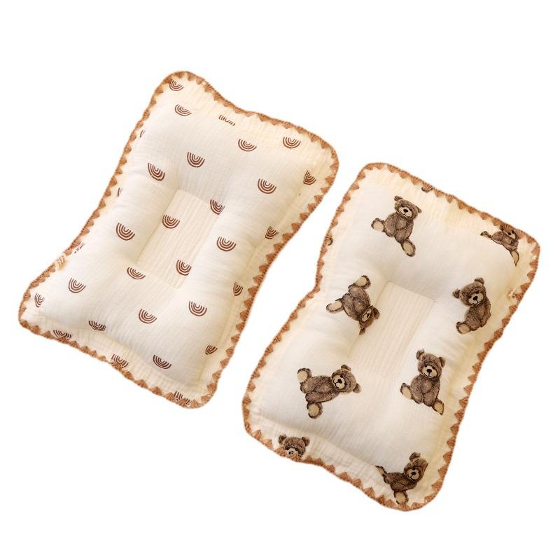 Class A Cotton Pillow: Anti-Flat Head, Breathable, Corrective, & Comfort for Newborns - All Seasons Use