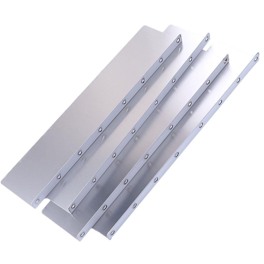 4Pcs/Set Flat Shingle Aluminum Roofing Gutter Guards Roof Rain Diverter Suitable Most House