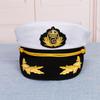 Captain Hat Costume for Women Men Teenagers for Sailor Party Decoration Costume Cosplay Dress-up