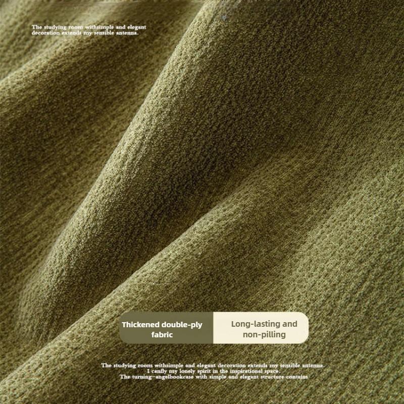 Solid Color Chenille Sofa Cover Anti-Cat Scratching Pad Cloth All-Season Universal Dust-Proof Sofa Blanket For Living Room Decor