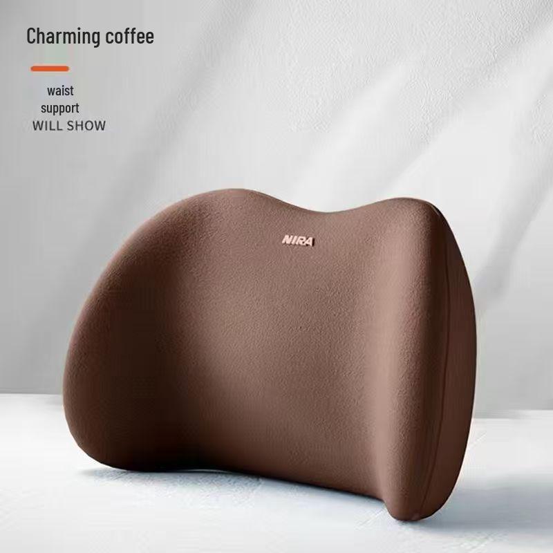 Car Seat Back and Neck Support Cushion: Headrest and Lumbar Pillow