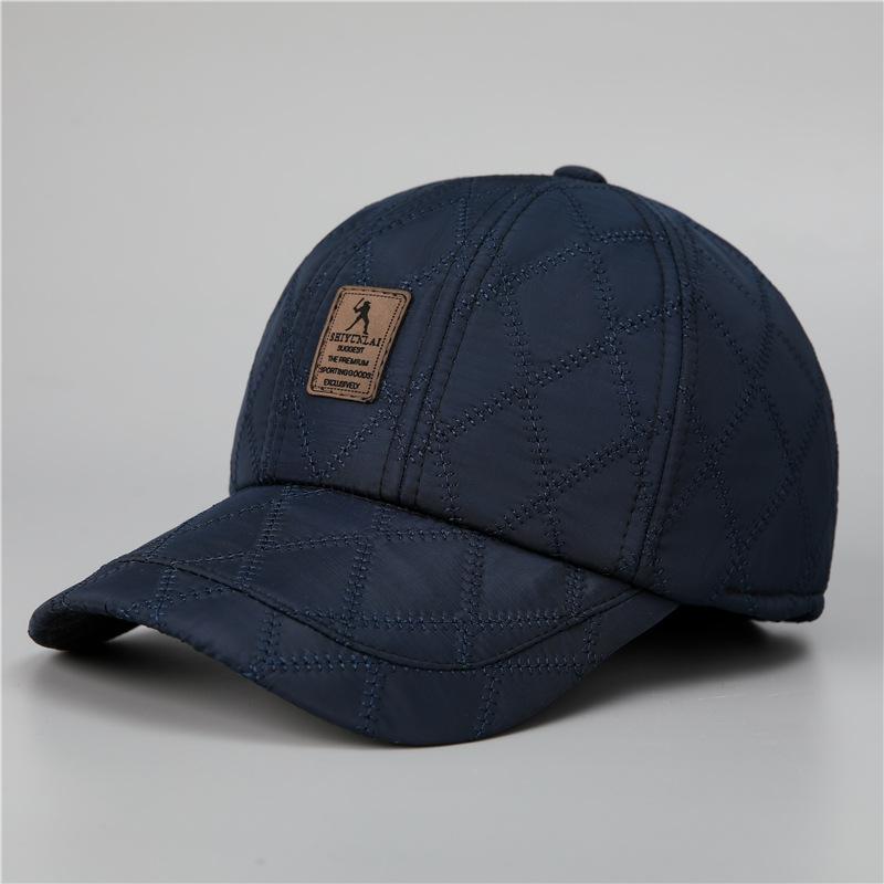 Autumn and Winter Men's Peaked Cap, Warm Ear Protectors, Thickened Outdoor Grandpa Hat, Baseball Cap
