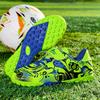 28-39 Boys Football Shoes Leather  Rubber Soft Sole Kid's Professional Artificial Turf Training Football Boots for Boys