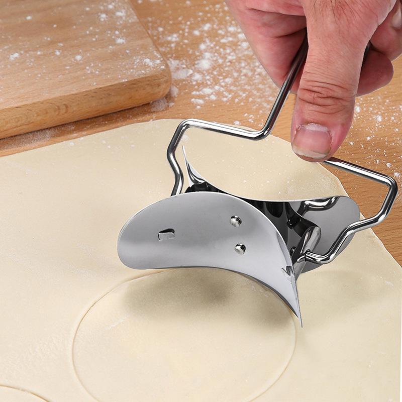430 Stainless Steel Hand-Push Dumpling Wrapper Maker and Wonton Skin Cutter