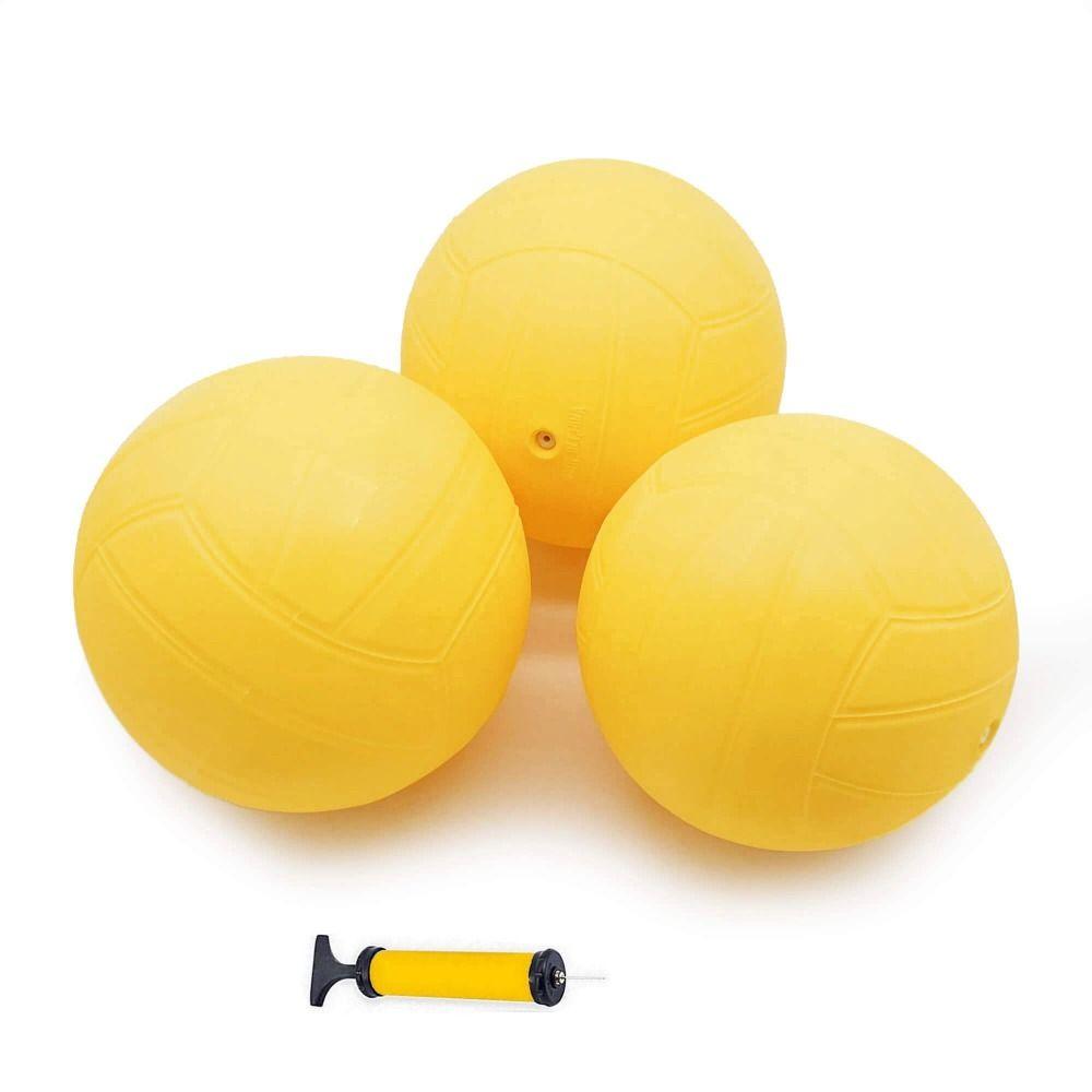 Strong Bounce Round Net Ball With Pump Mini Volleyball Spike Game Ball Beach Volleyball