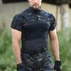Military Camouflage Tactical Combat Short T-Shirt Russian Army Airsoft Training Hunting T Shirts Paintball Husband Work Uniform