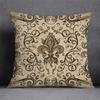Home Decor Fleur-De-Lis Patterned Decorative Pillow Covers Pattern Cushion Cover Suitable For Sofa Bedroom Car Pillow Cover