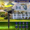 Outdoor Solar Spot Lights 72 LED 3 Lighting Modes 2 In 1 Solar Landscape Lights IP65 Waterproof Garden Light For Yard Lighting