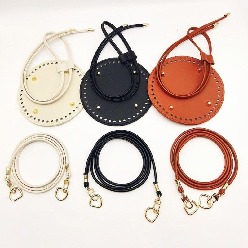 Leather Bag Backpack Making Set,Leather Purse Making Kit with Bag Bottom,Shoulder Strap,Drawstring for DIY Bag Making